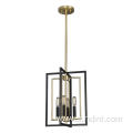 Modern Black Gold Light Medium Foyer Light